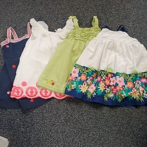 4 Summer Dresses Gymboree Gap 18-24m